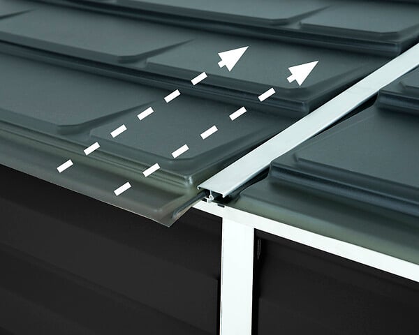CANOPIA - Canopia Abri de jardin Skylight 2,1m² Pent Gris foncé - large