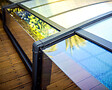 CANOPIA - Canopia Abri piscine téléscopique Majorca 6.7 x 4.5 m Gris - vignette