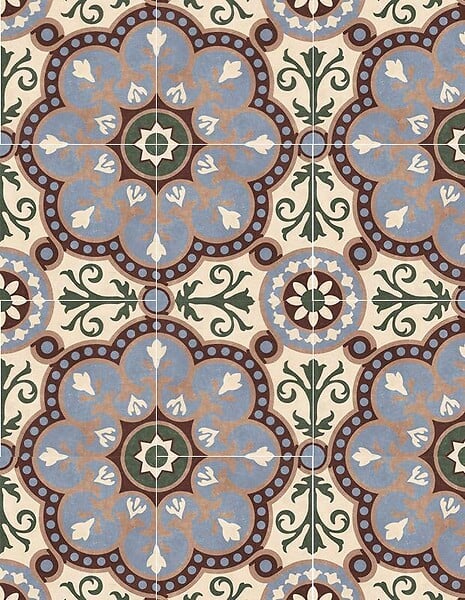 COMPTOIR DU CERAME - Carrelage TOLGA pour sol et mur en grès cérame 20 cm X 20 cm pour intérieur - NT2305233 - large