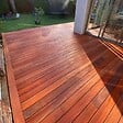 TERRASSEENBOIS - Kit terrasse bois exotique PADOUK pour 10 m², Lames 1,55 m, lambourdes 1,55 m et visserie Inox. - vignette