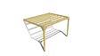 MA PERGOLA BOIS - Pergola bois • 4m x 3m • adossée • sens largeur - vignette