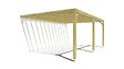 MA PERGOLA BOIS - Pergola bois • 6m x 4m • adossée • sens profondeur - vignette