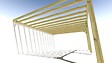 MA PERGOLA BOIS - Pergola bois • 6m x 5m • adossée • sens profondeur - vignette