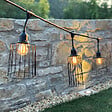 LUMISKY - Guirlande cage métal NEMA 10 ampoules E27 6M - vignette