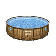 CONCEPT USINE - Piscine hors sol effet rotin brun 4,88x1,22 m HILO - vignette