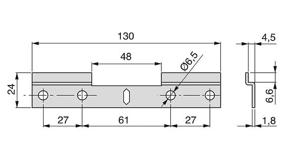EMUCA - Platine double pour suspension de meuble acier galvanisé - EMUCA - 8918803 - large