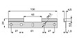 EMUCA - Platine double pour suspension de meuble acier galvanisé - EMUCA - 8918803 - vignette