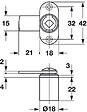 HANGER - SERRURE A PENE BATTANT 180  SYMO - vignette