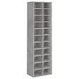 VIDAXL - vidaXL Armoire à  chaussures gris béton 54x34x183 cm bois d'ingénierie - vignette