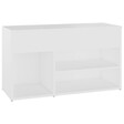 VIDAXL - vidaXL Banc à  chaussures Blanc 80x30x45 cm Bois d'ingénierie - vignette