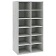 VIDAXL - vidaXL étagère à  chaussures Gris béton 54x34x100,5 cm Bois ingénierie - vignette