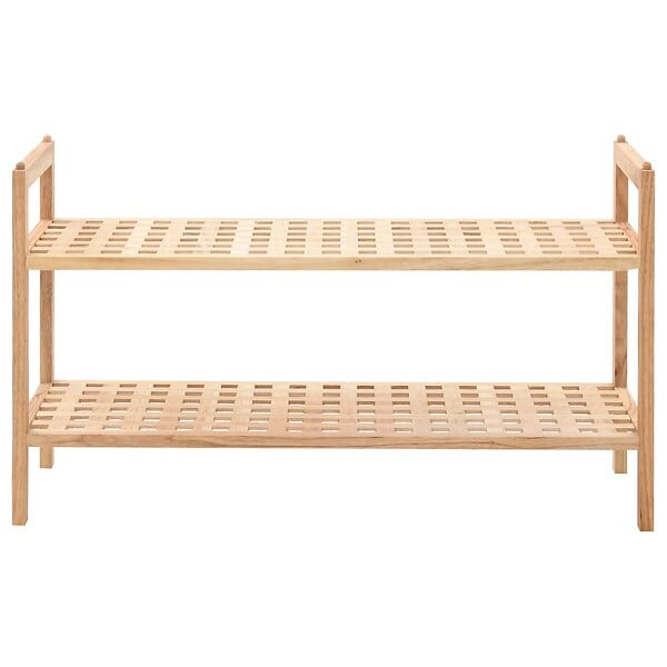 VIDAXL - vidaXL étagère à  chaussures Bois de noyer massif 69 x 26 x 40 cm - large