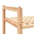 VIDAXL - vidaXL étagère à  chaussures Bois de noyer massif 69 x 26 x 40 cm - vignette