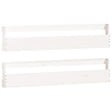 VIDAXL - vidaXL étagères à  chaussures murales 2 pcs Blanc 110x9x23cm Pin massif - vignette