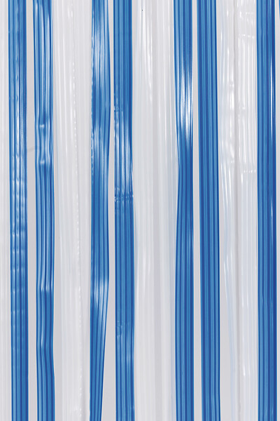MOREL - Rideau de porte lanières Antilles BLC-BL 90x220 cm - large