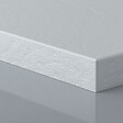 STANO - Receveur de douche 80 x 130 cm extra plat PURE en résine surface ardoisée blanc Grille inox - vignette
