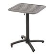 OVIALA - Ensemble table inclinable de terrasse 60 x 60 cm et 2 fauteuils noir - Almada - vignette