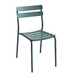 OVIALA - Table de terrasse inclinable 60 x 60 cm et 2 chaises vert foncé - Almada - vignette