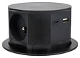 OTIO - Bloc escamotable compact 100 mm 3x16A + 2 x USB A+C Noir - vignette