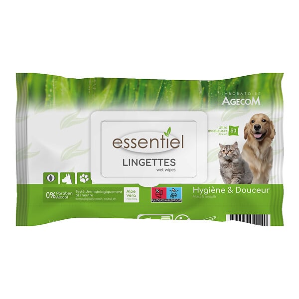 ESSENTIEL - ESSE LINGETTES ALOE VERA sach/50 - large