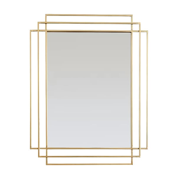 DADA ART - MIROIR RECTANGLE METAL DORE 48x70 cm - large