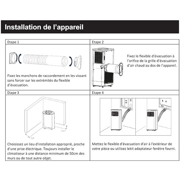 VOLTMAN - Climatiseur ventilateur déshumidificateur silencieux 2600W Classe A - Voltman - large