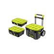RYOBI - Pack RYOBI Système LINK Boîte à  outils sur roulettes - Boite à  outils medium - Boîte à  outils compacte - vignette