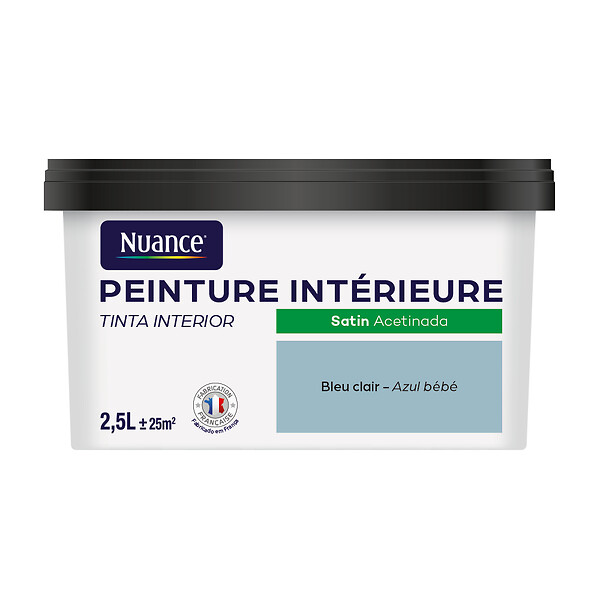 NUANCE - Peinture Bicouche - Bleu clair - Satin - 2,5L - large