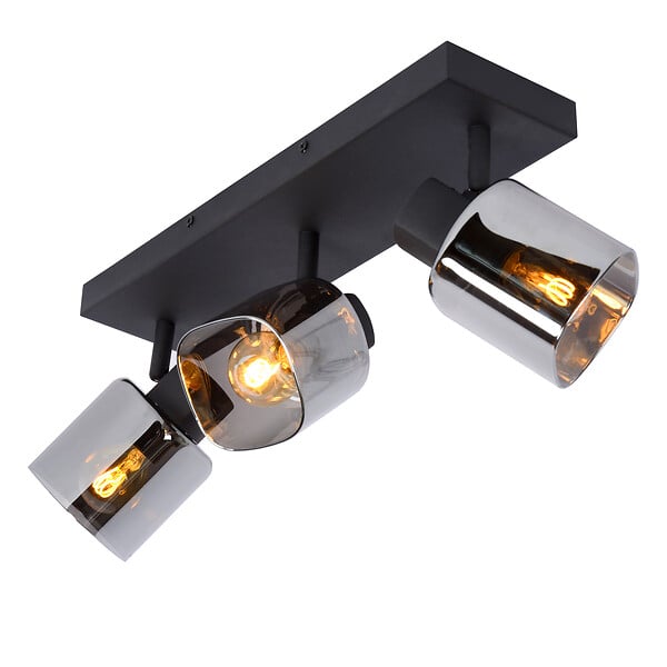 LUCIDE - ALION Spot plafond-Noir-3xE14-25W-Métal - large