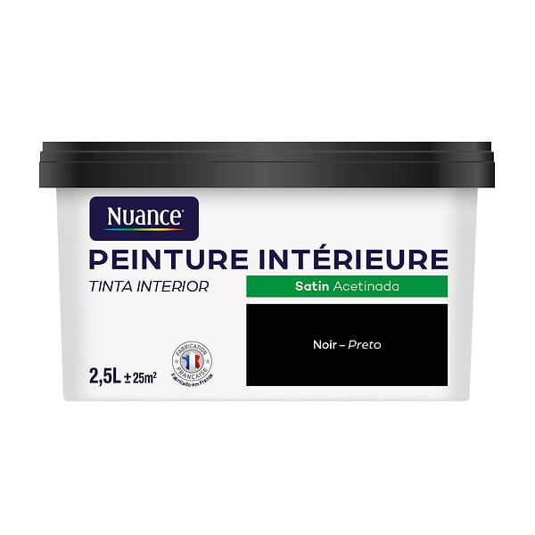 NUANCE - Peinture Bicouche - Noir - Satin - 2,5L - large