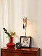 LUCIDE - FIX Applique mur.-Noir-1xE27-60W-Bois - vignette