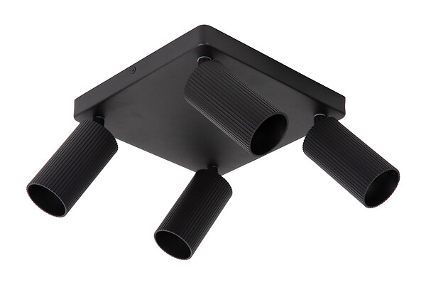 LUCIDE - CLUBS Spot plafond-Noir-4xGU10-40W-Alumin. - large