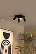 LUCIDE - CLUBS Spot plafond-Noir-4xGU10-40W-Alumin. - vignette