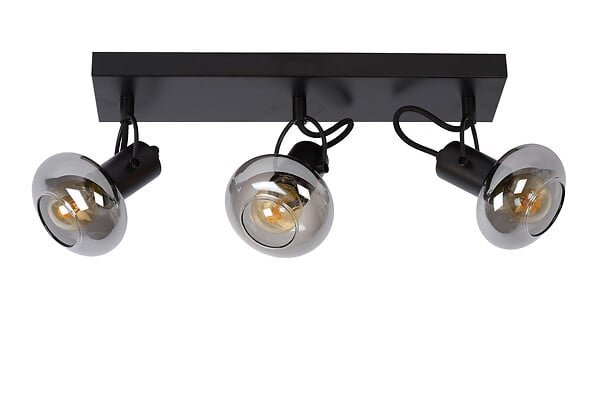 LUCIDE - MADEE Spot plafond-Noir-3xE14-25W-Métal - large