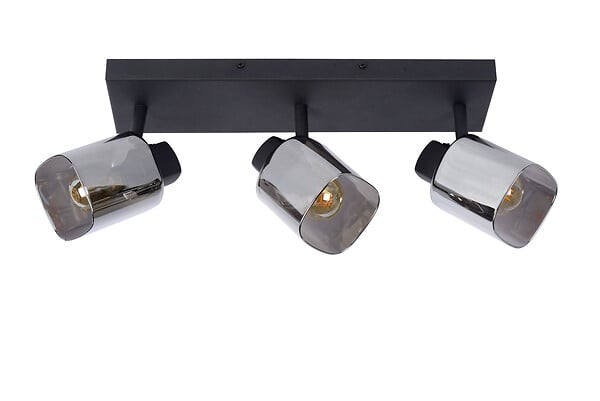 LUCIDE - ALION Spot plafond-Noir-3xE14-25W-Métal - large