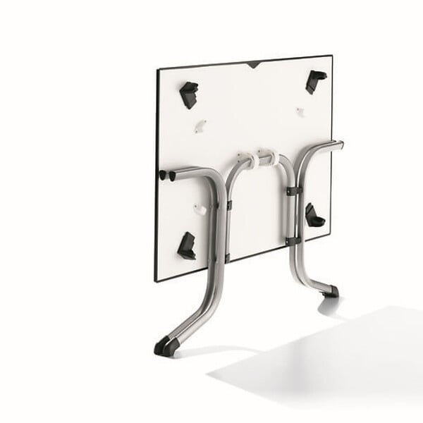 CENTRALE BRICO - Table pliante 140 x 90 cm, plateau Vivodur® anthracite, structure gris clair - large