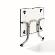 CENTRALE BRICO - Table pliante 140 x 90 cm, plateau Vivodur® anthracite, structure gris clair - vignette