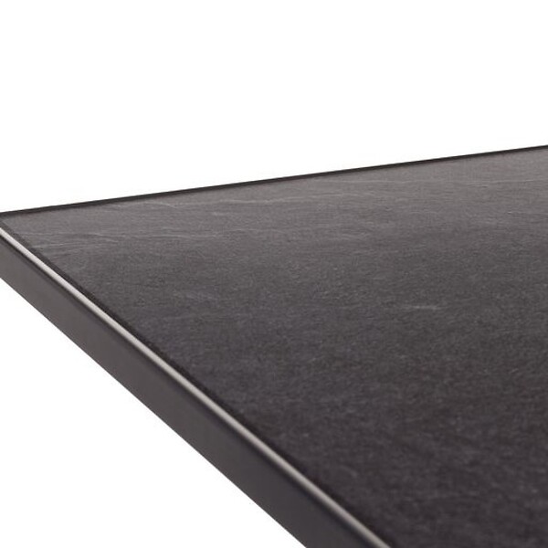 CENTRALE BRICO - Table pliante 140 x 90 cm, plateau Vivodur® anthracite, structure gris clair - large