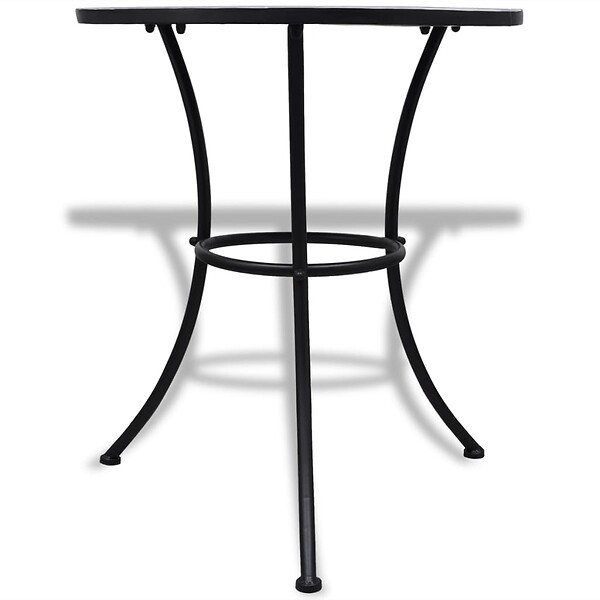 VIDAXL - vidaXL Table de bistro Bleu et blanc 60 cm Mosaïque - large