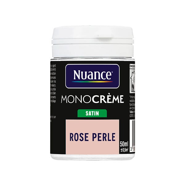 NUANCE - Testeur peinture MonoCrème - Rose perle - Satin - 50ml - large