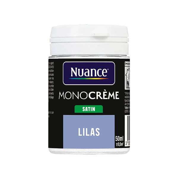 NUANCE - Testeur peinture MonoCrème - Lilas - Satin - 50ml - large