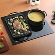 CIARRA - Plaque de cuisson induction 59cm 3 Foyers 6500W  Flexizone Booster CD3BFBIH - vignette