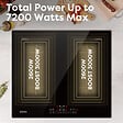CIARRA - Plaque Induction 7200W 4 Foyers dont 2 Flexizone Booster CIARRA CD4BFFBIH - vignette