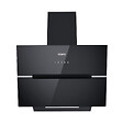 CIARRA - Hotte Murale Inclinée 60cm  APP+WIFI Contrôle et Tactile 650m3/h Booster Noir Ciarra CD6736FB - vignette