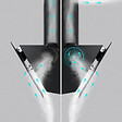 CIARRA - Hotte Murale Inclinée 60cm  APP+WIFI Contrôle et Tactile 650m3/h Booster Noir Ciarra CD6736FB - vignette