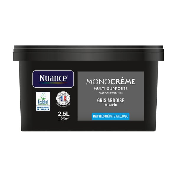 NUANCE - Peinture Monocrème - Gris ardoise - Mat - 2,5L - large