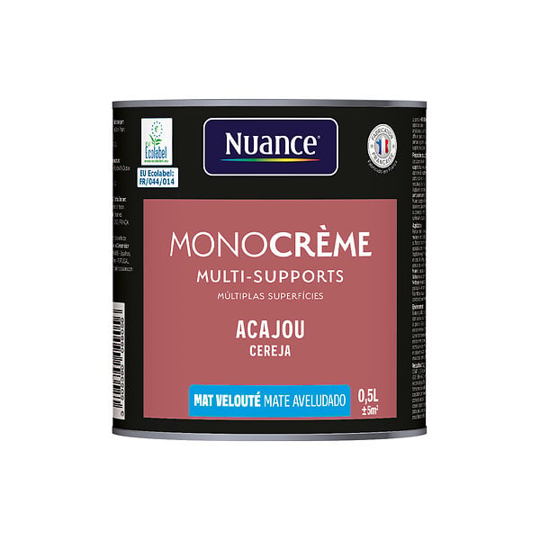 NUANCE - Peinture MonoCrème - Acajou - Mat - 0.5L - large