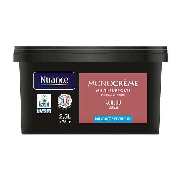 NUANCE - Peinture Monocrème - Acajou - Mat - 2,5L - large