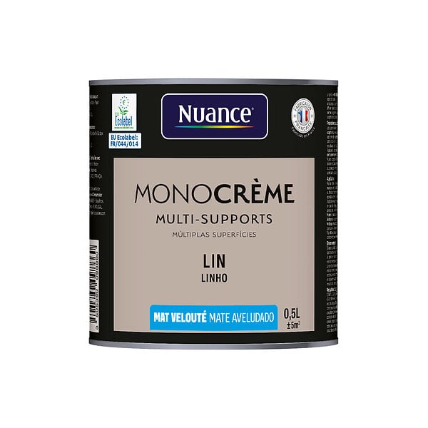 NUANCE - Peinture MonoCrème - Lin - Mat - 0.5L - large