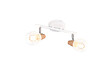 TRIO - Reglette 2 l filaire et bois e14 - vignette